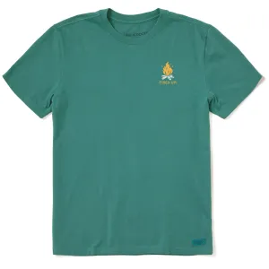 Men's Fired Up Bonfire Short Sleeve Crusher Tee Life is Good
