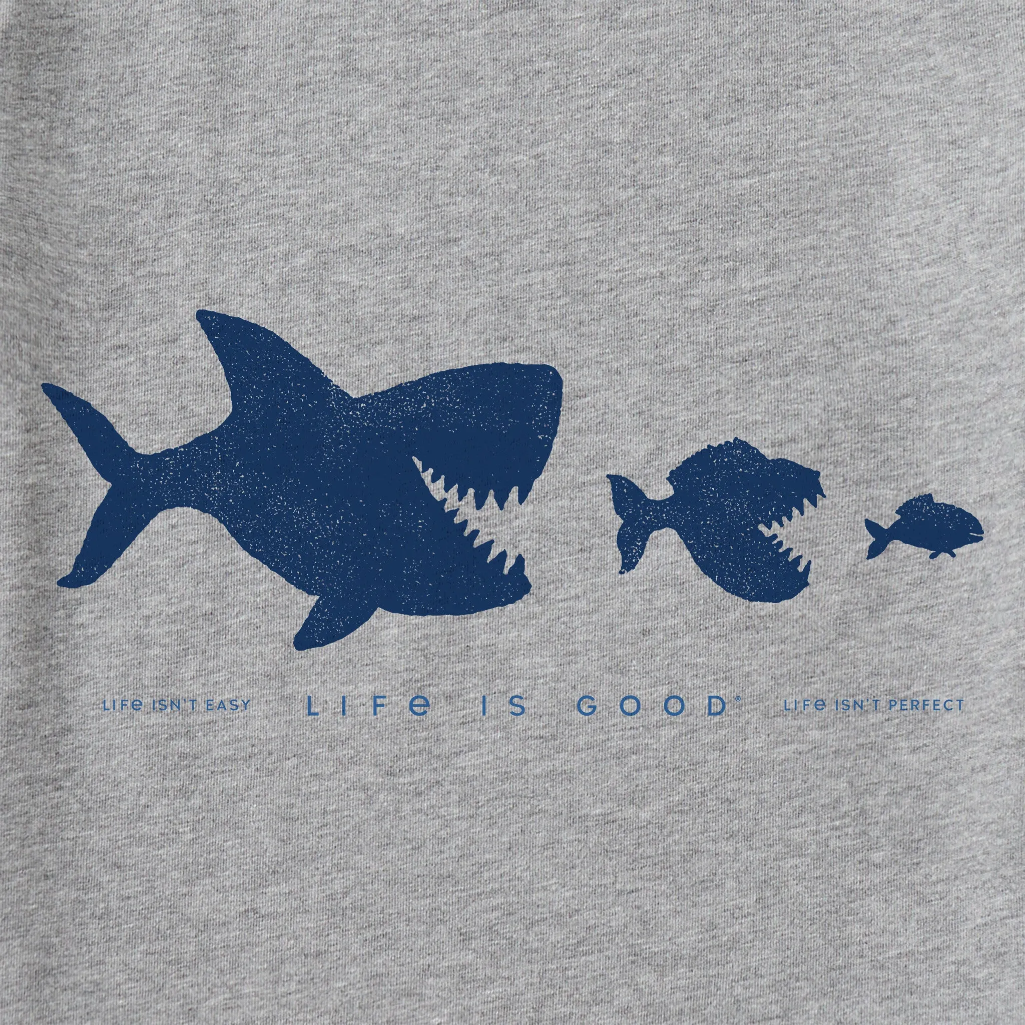 Men's Fish Dinner Short Sleeve Tee Life is Good