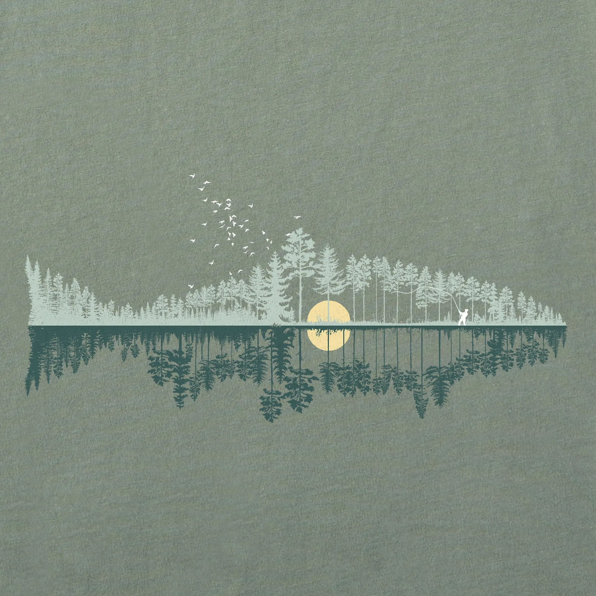 Men's Fishscape Long Sleeve Crusher Tee Life is Good