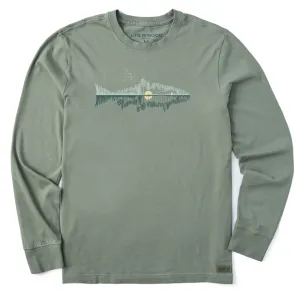 Men's Fishscape Long Sleeve Crusher Tee Life is Good