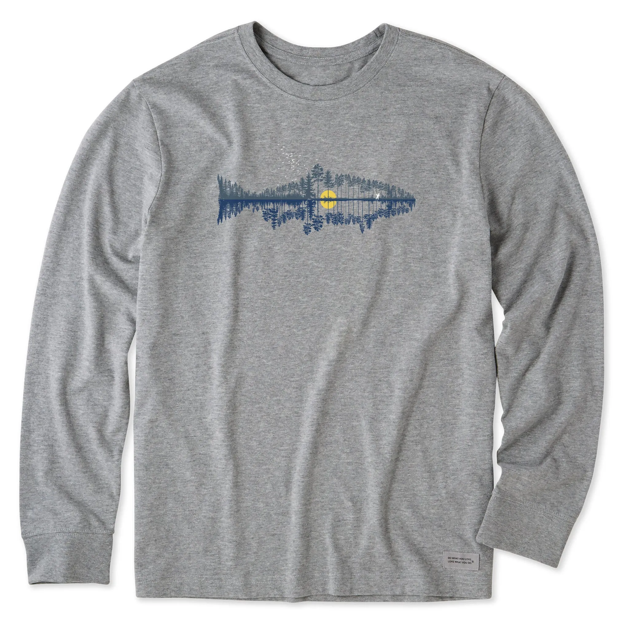 Men's Fishscape Long Sleeve Crusher Tee Life is Good