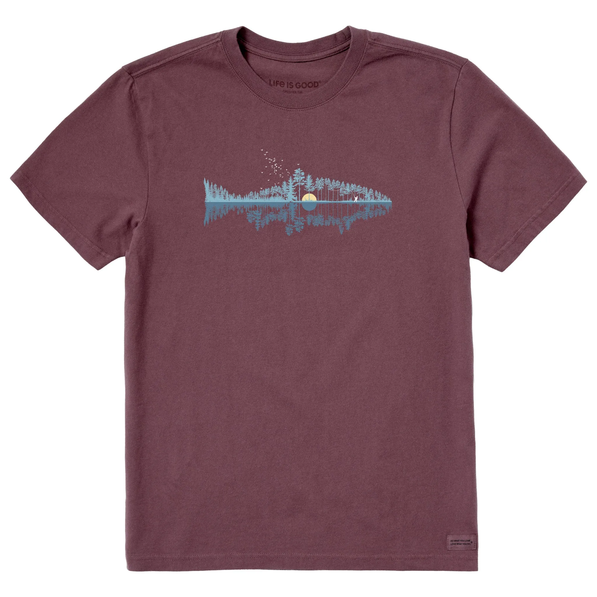 Men's Fishscape Short Sleeve Tee Life is Good
