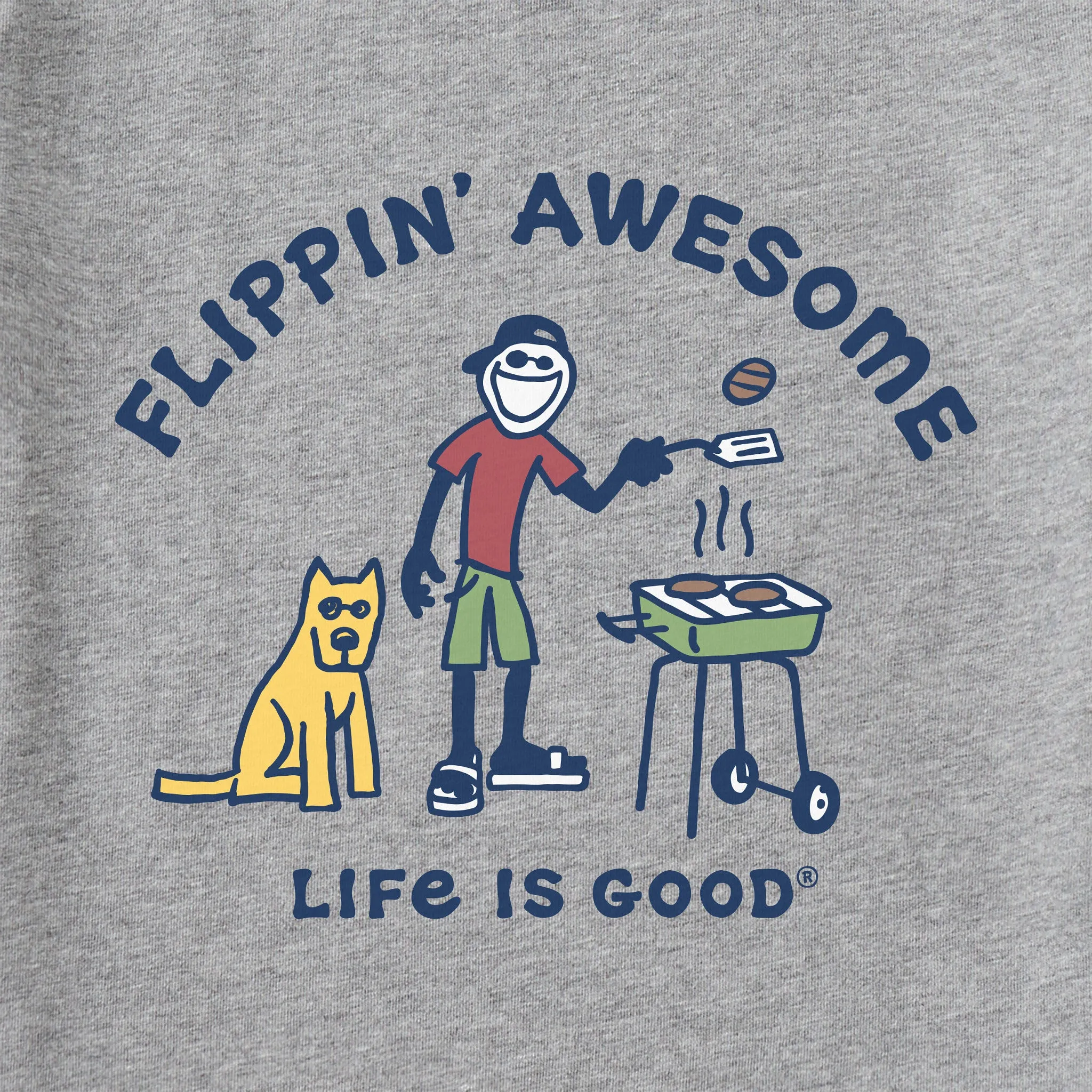 Men's Flippin' Awesome Short Sleeve Crusher Tee Life is Good