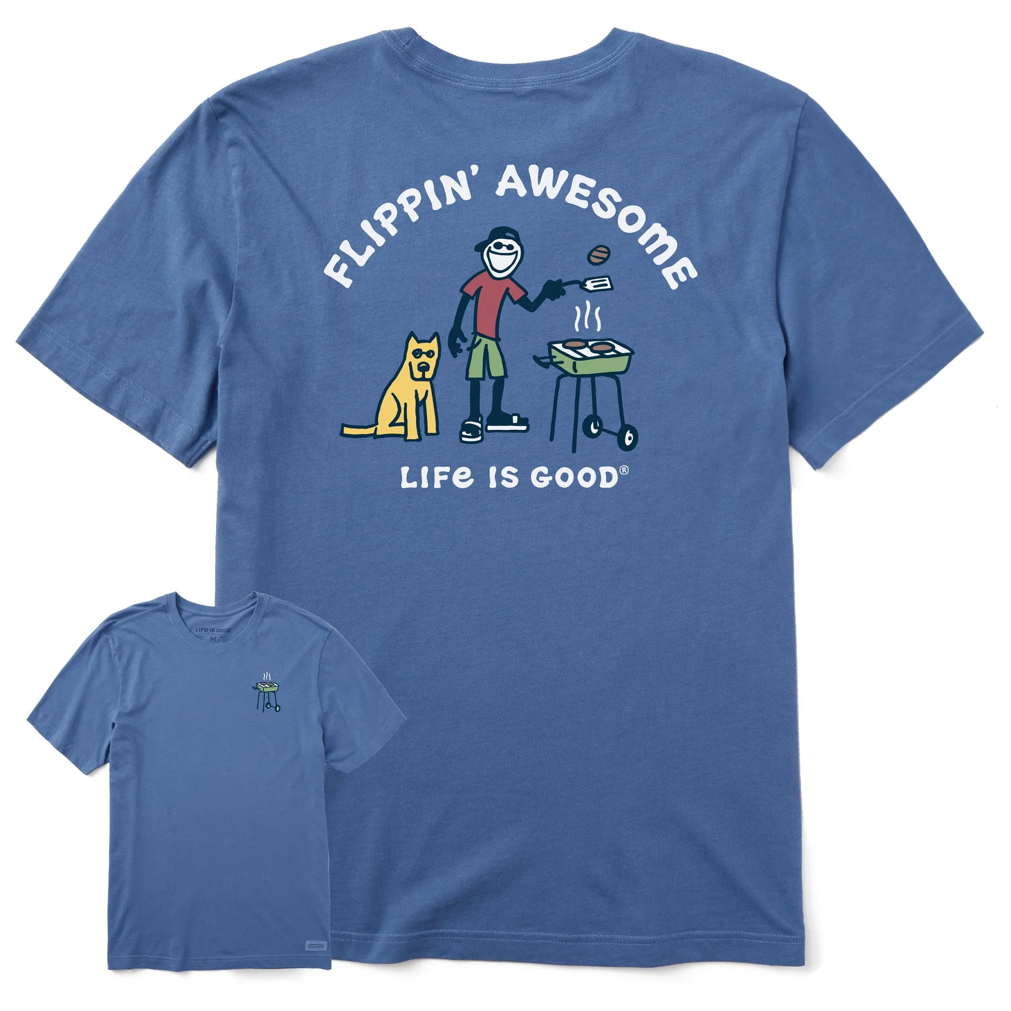 Men's Flippin' Awesome Short Sleeve Crusher Tee Life is Good