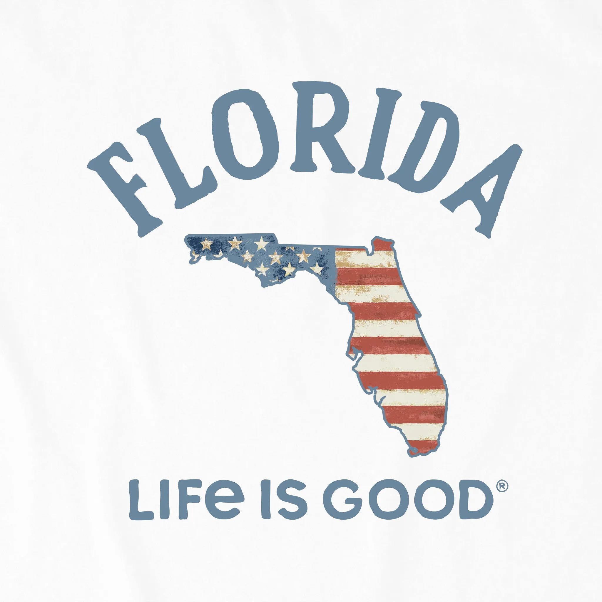 Men's Florida Arched Flag Short Sleeve Crusher Tee Life is Good