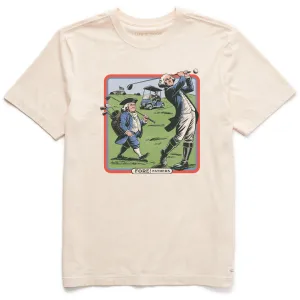 Men's Fore! Fathers Short Sleeve Crusher Tee Life is Good