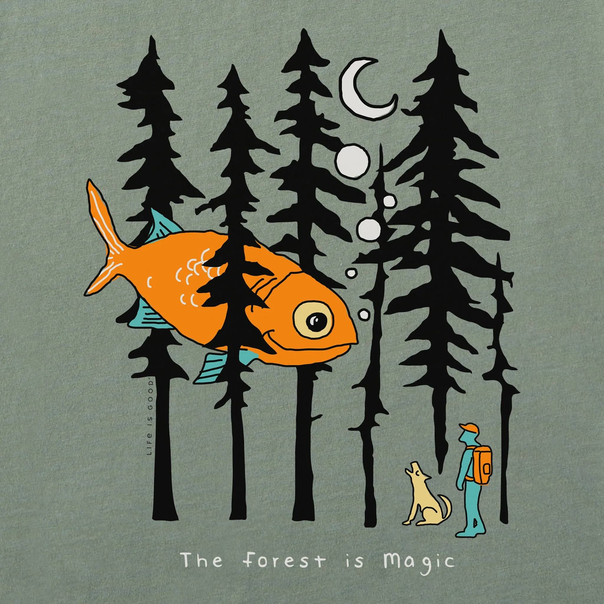 Men's Forest is Magic Short Sleeve Tee Life is Good
