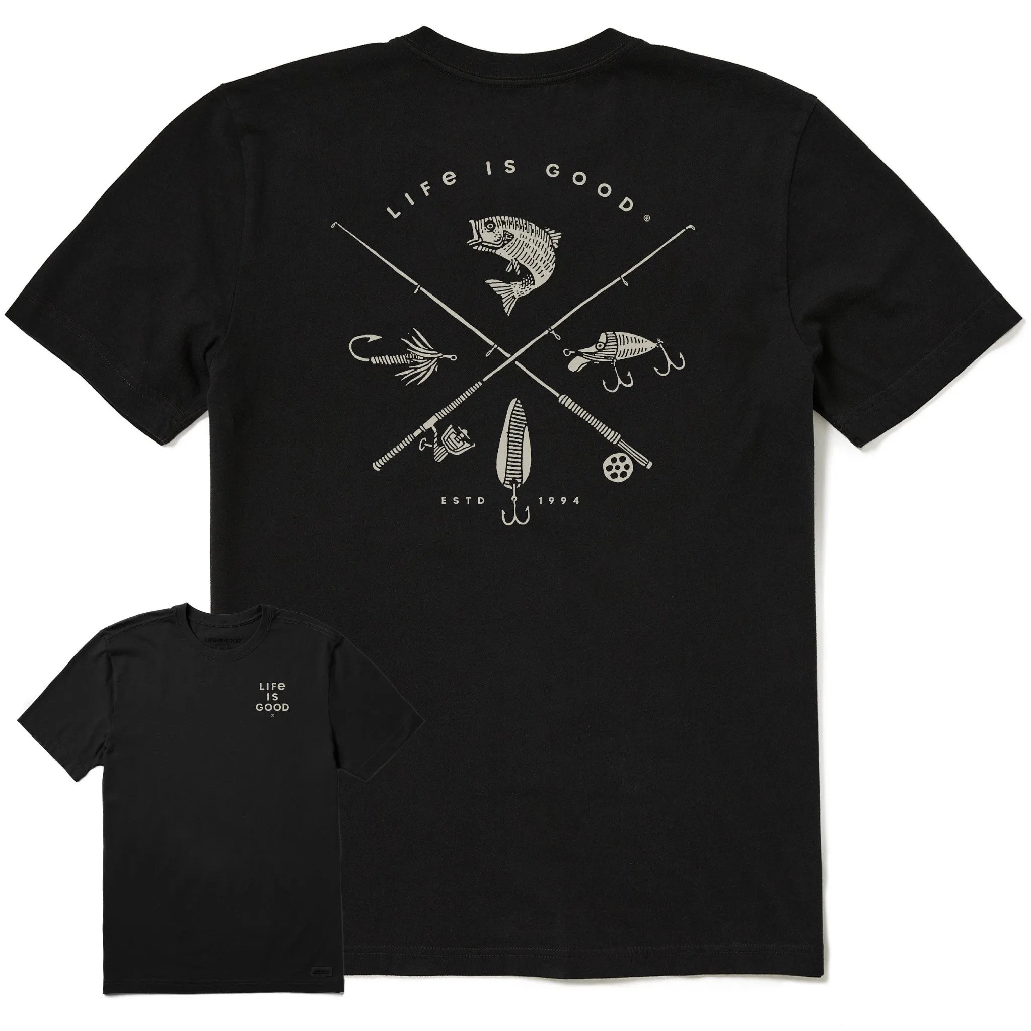 Men's Freshwater Fish Short Sleeve Tee Life is Good