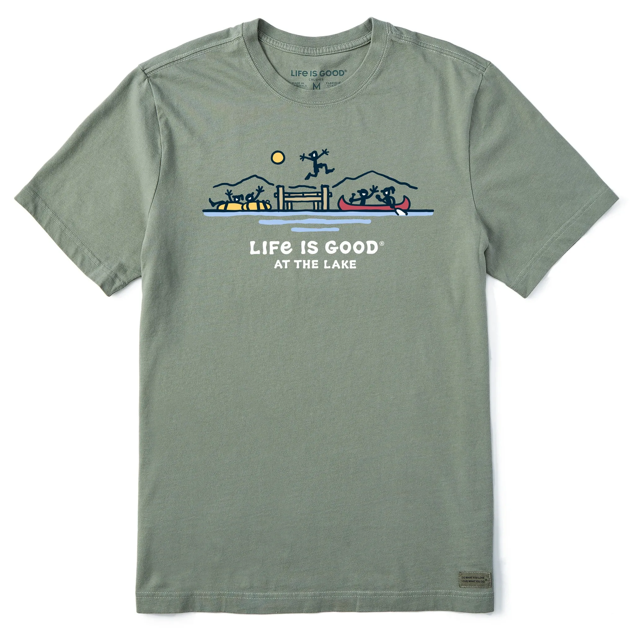 Men's Fun at the Lake Short Sleeve Crusher Tee Life is Good