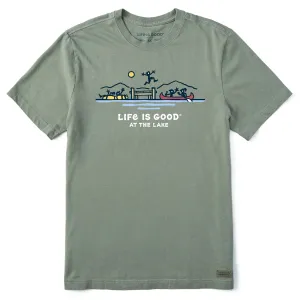 Men's Fun at the Lake Short Sleeve Crusher Tee Life is Good