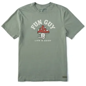 Men's Fun Guy Mushroom Short Sleeve Crusher Tee Life is Good
