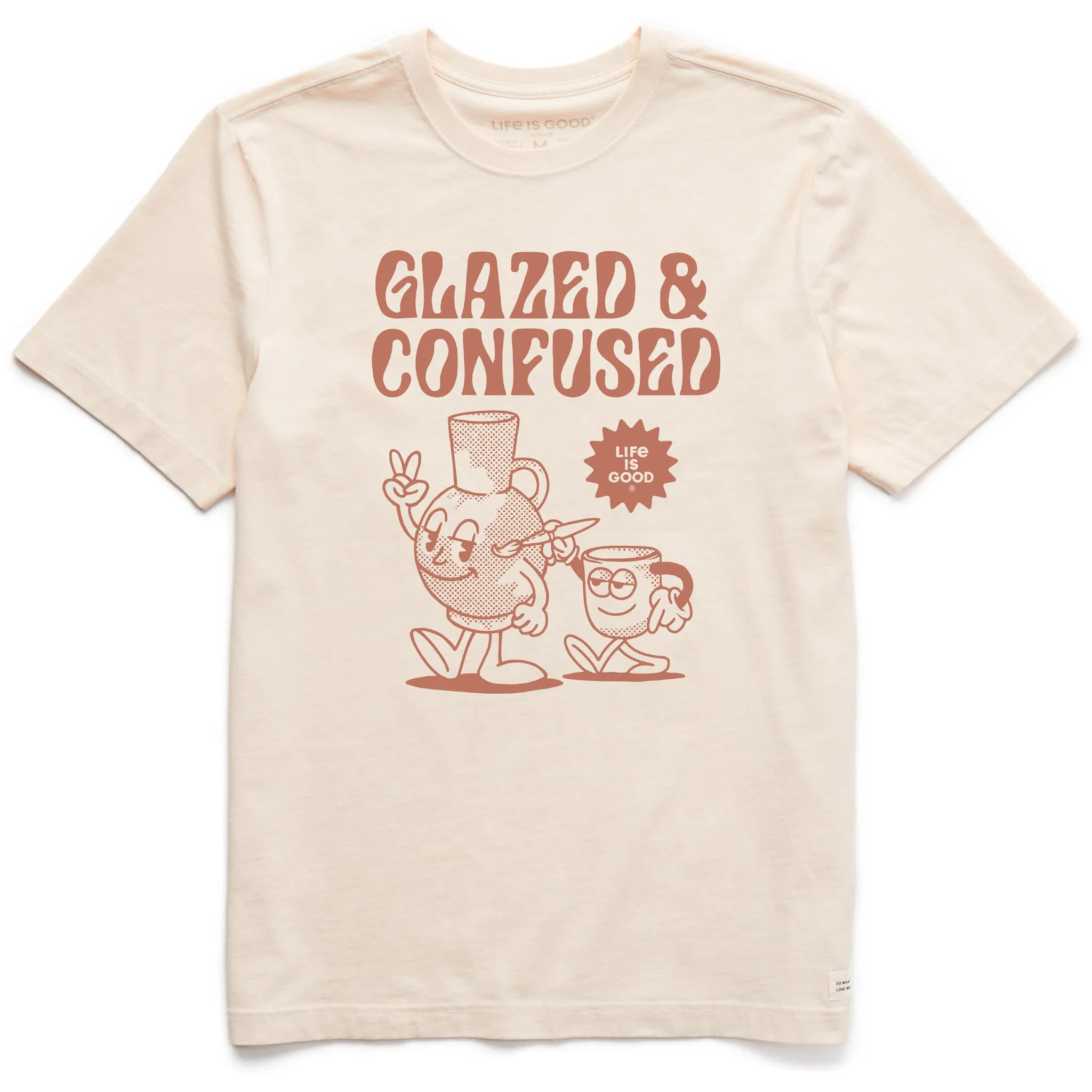 Men's Glazed & Confused Short Sleeve Crusher Tee Life is Good
