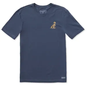 Men's Golden Short Sleeve Crusher-LITE Slim Fit Tee Life is Good