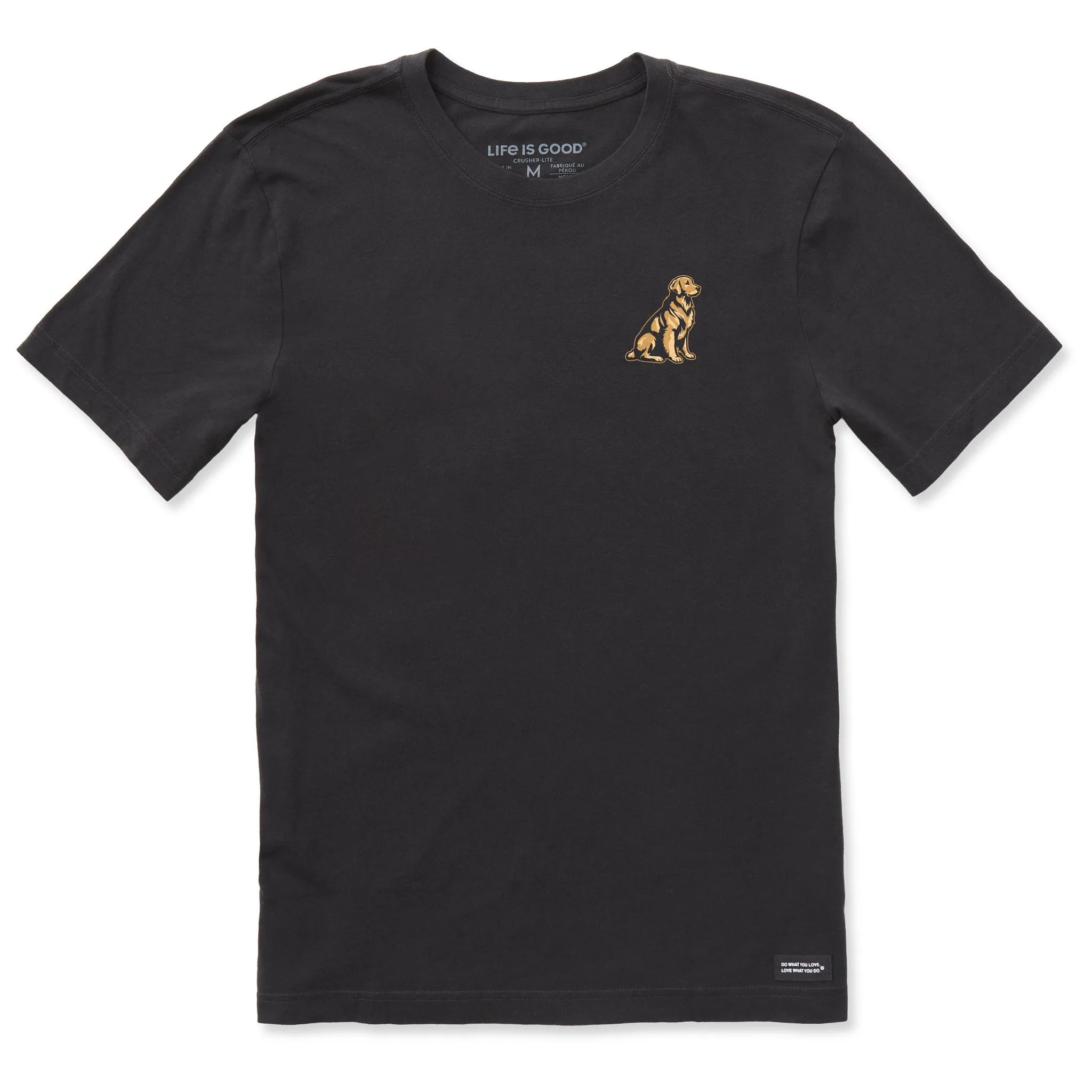 Men's Golden Short Sleeve Crusher-LITE Slim Fit Tee Life is Good