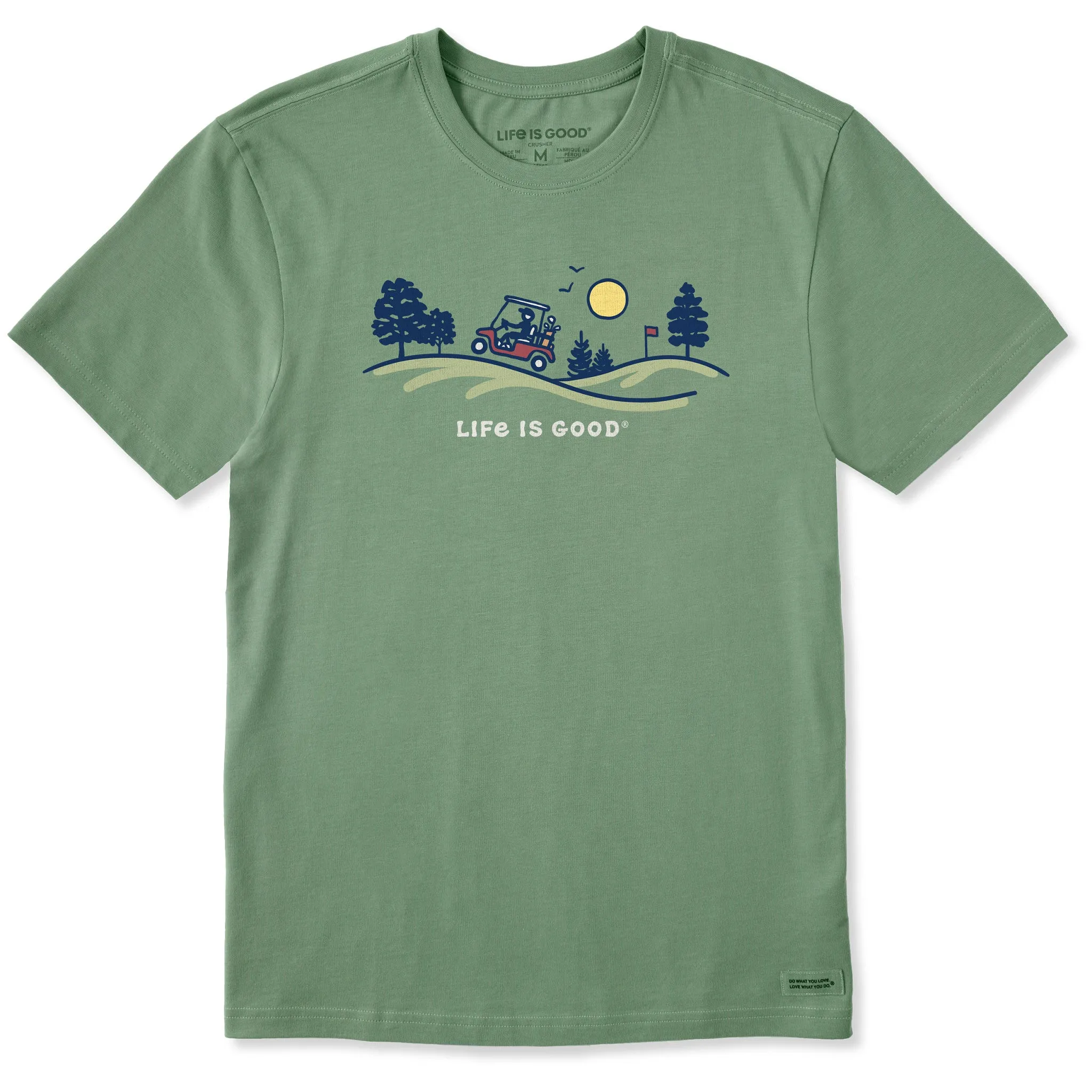 Men's Golf Cart Vista Short Sleeve Crusher Tee Life is Good