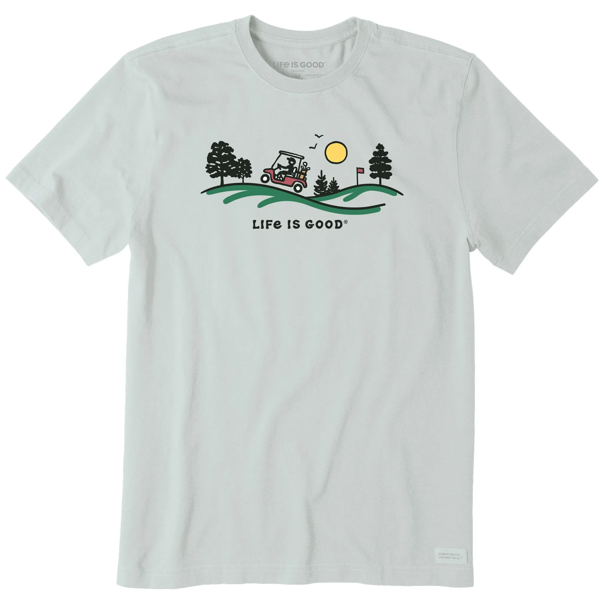 Men's Golf Cart Vista Short Sleeve Crusher Tee Life is Good