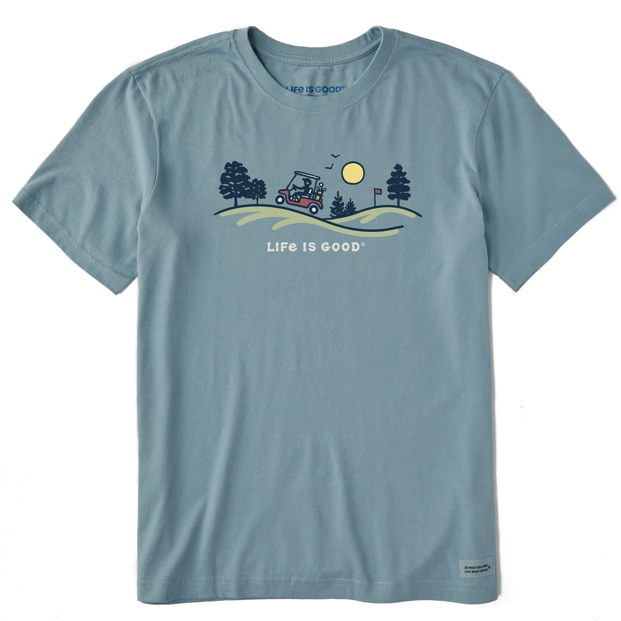 Men's Golf Cart Vista Short Sleeve Crusher Tee Life is Good