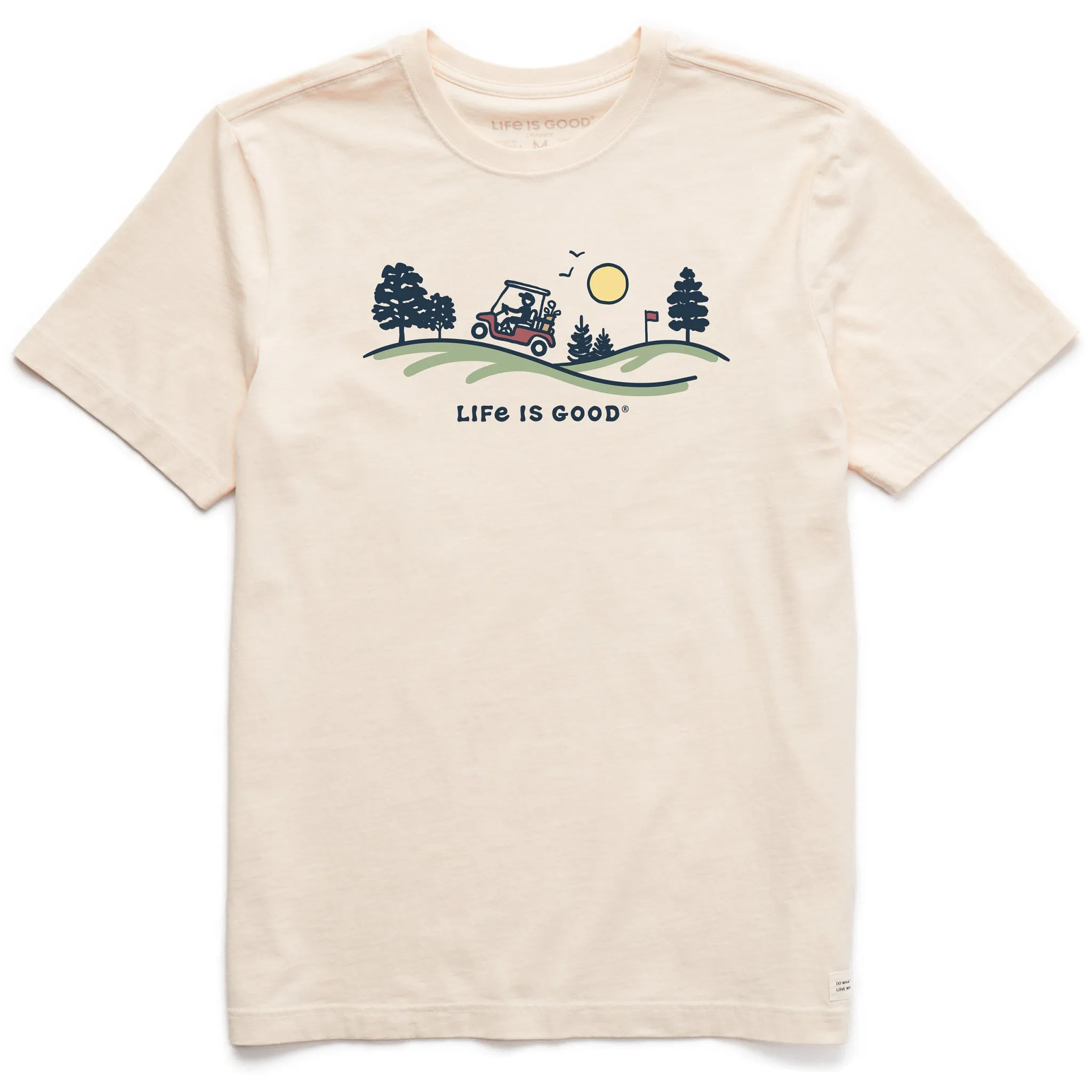 Men's Golf Cart Vista Short Sleeve Crusher Tee Life is Good