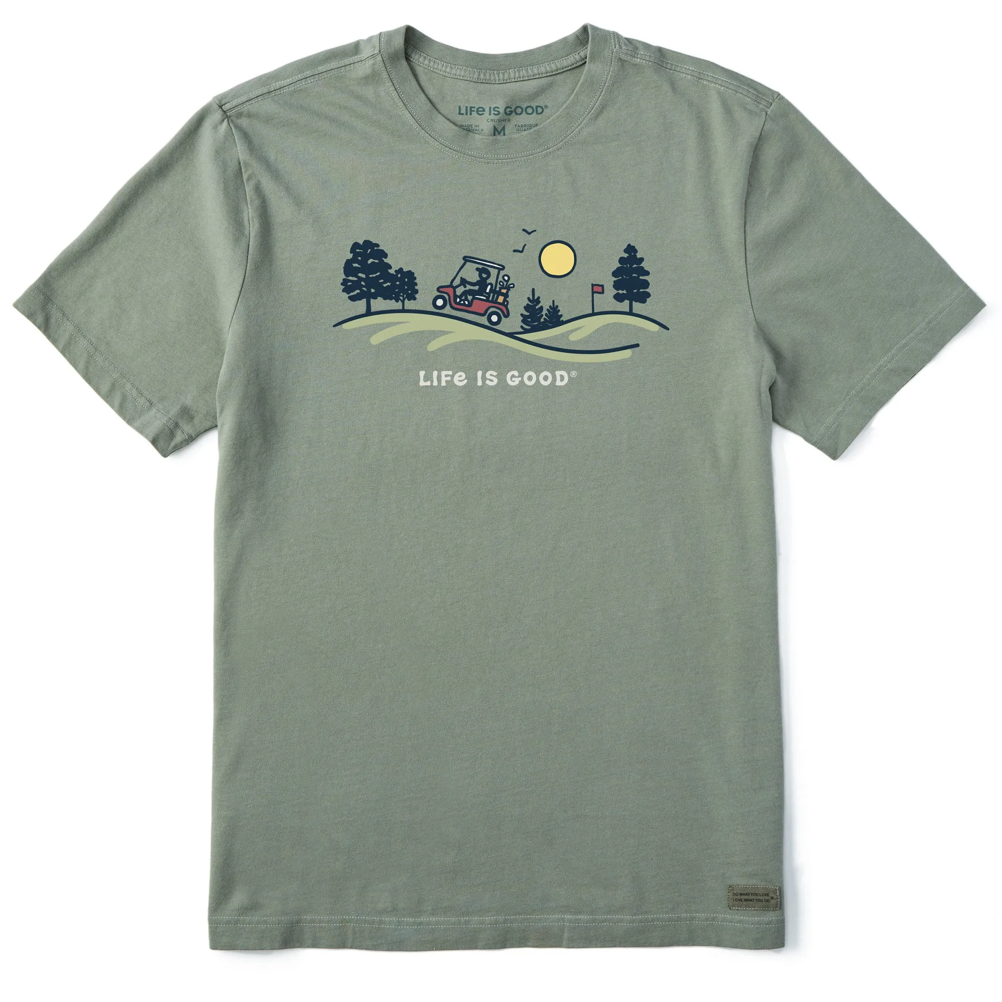 Men's Golf Cart Vista Short Sleeve Crusher Tee Life is Good