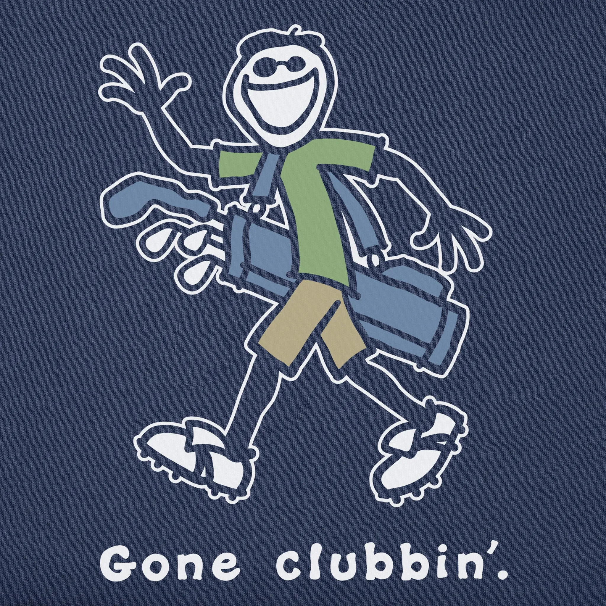 Men's Gone Clubbin' Short Sleeve Crusher Tee Life is Good