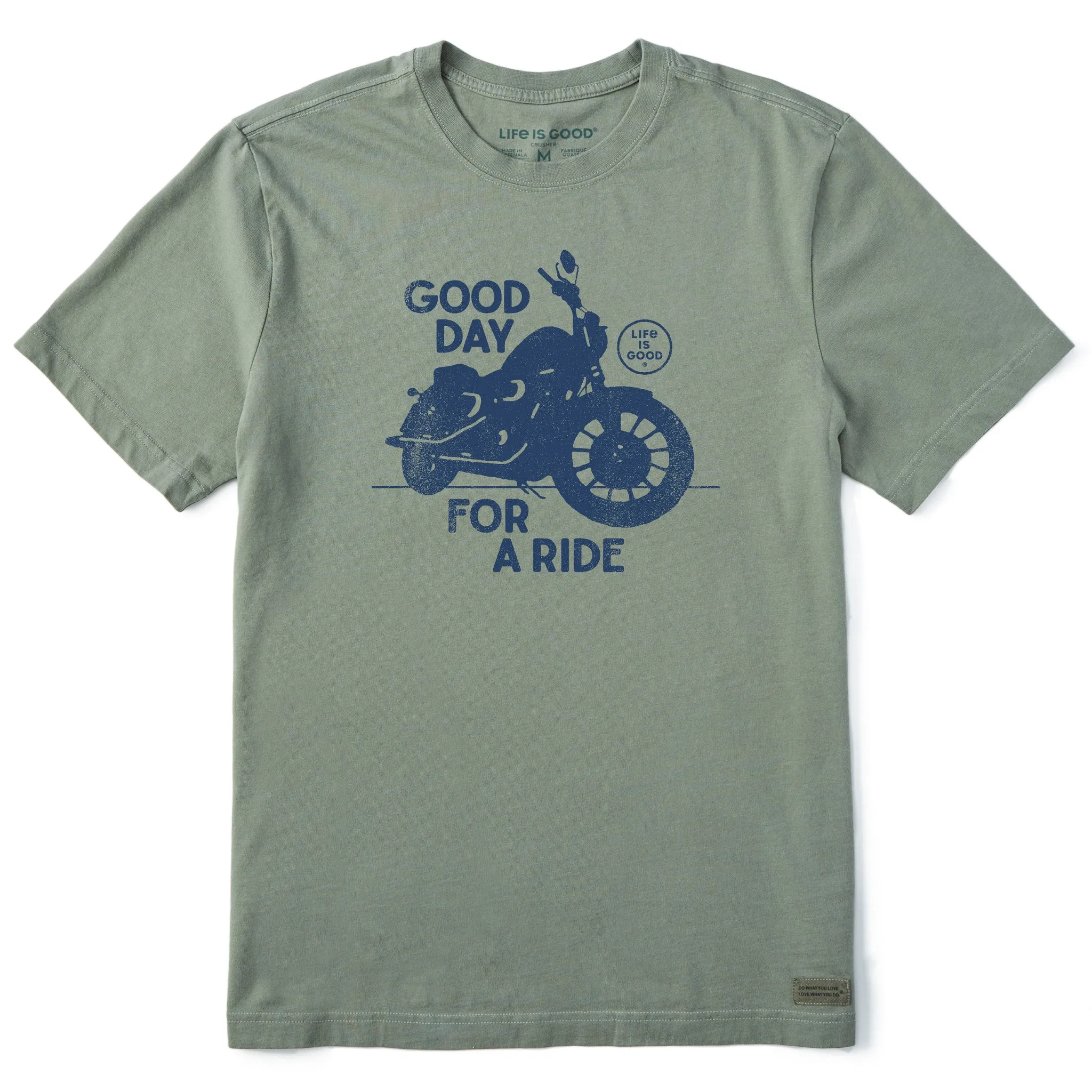 Men's Good Day for a Ride Motorcycle Short Sleeve Tee Life is Good