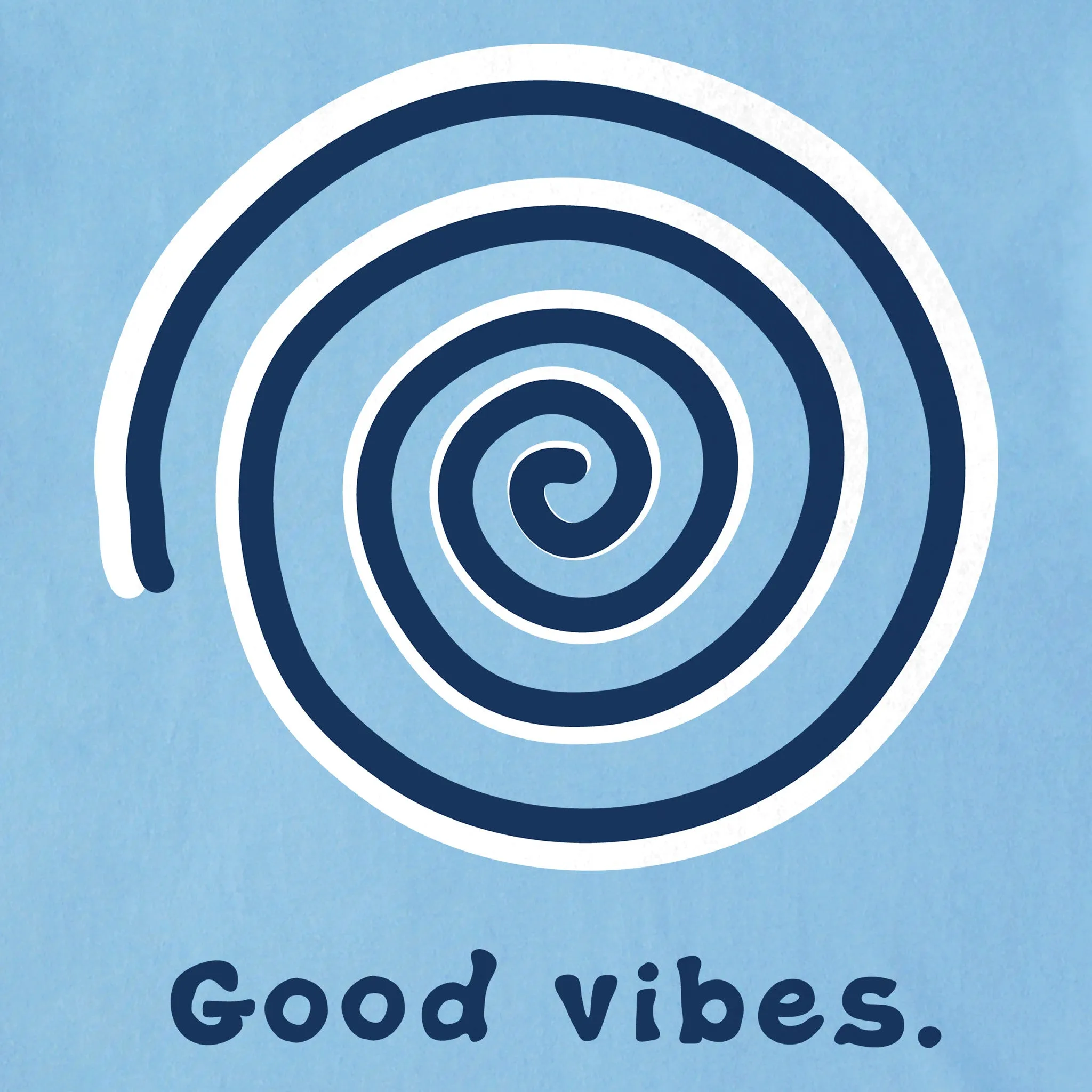 Men's Good Vibes Spiral Long Sleeve Crusher Tee Life is Good