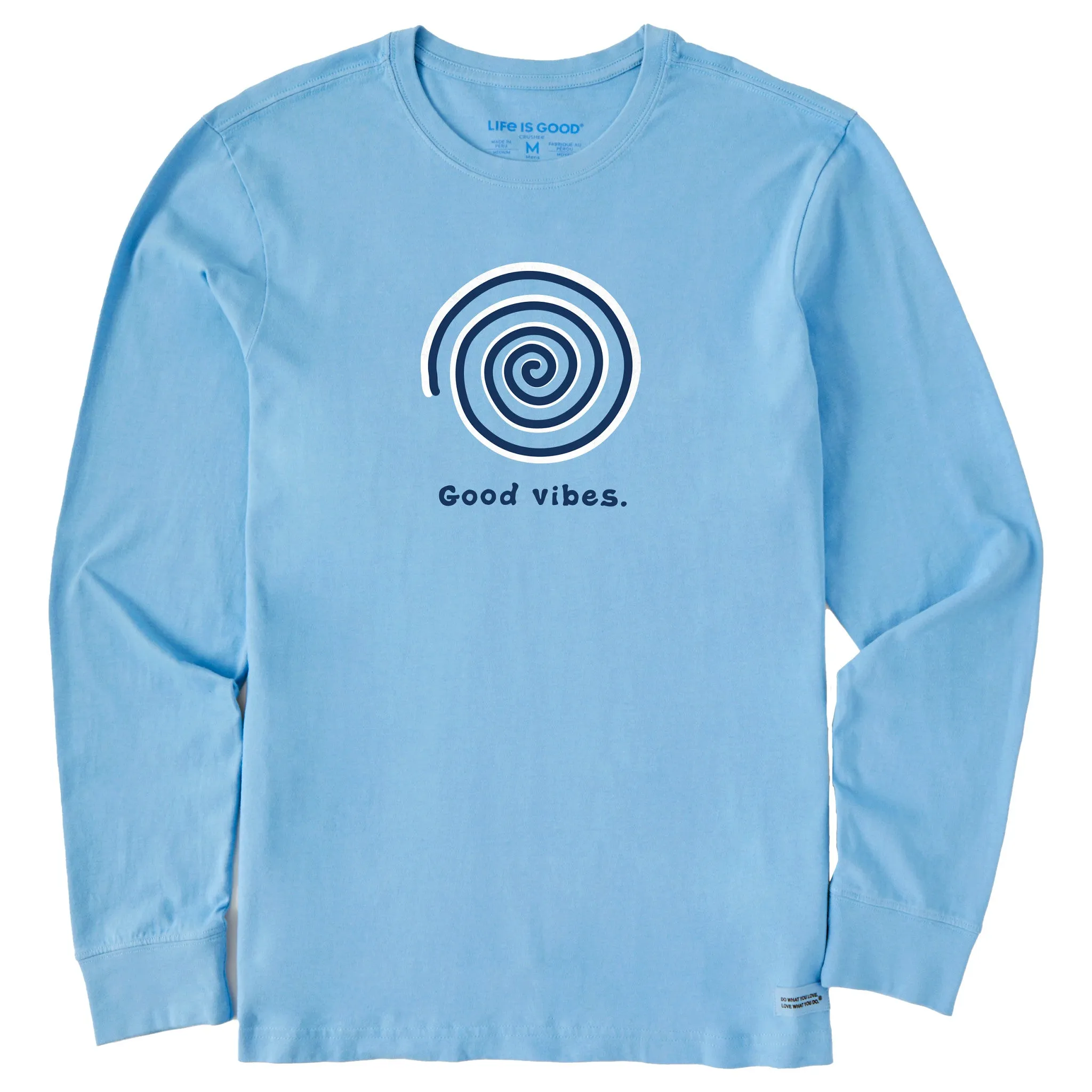Men's Good Vibes Spiral Long Sleeve Crusher Tee Life is Good