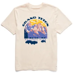 Men's Grand Tetons Short Sleeve Crusher Tee Life is Good