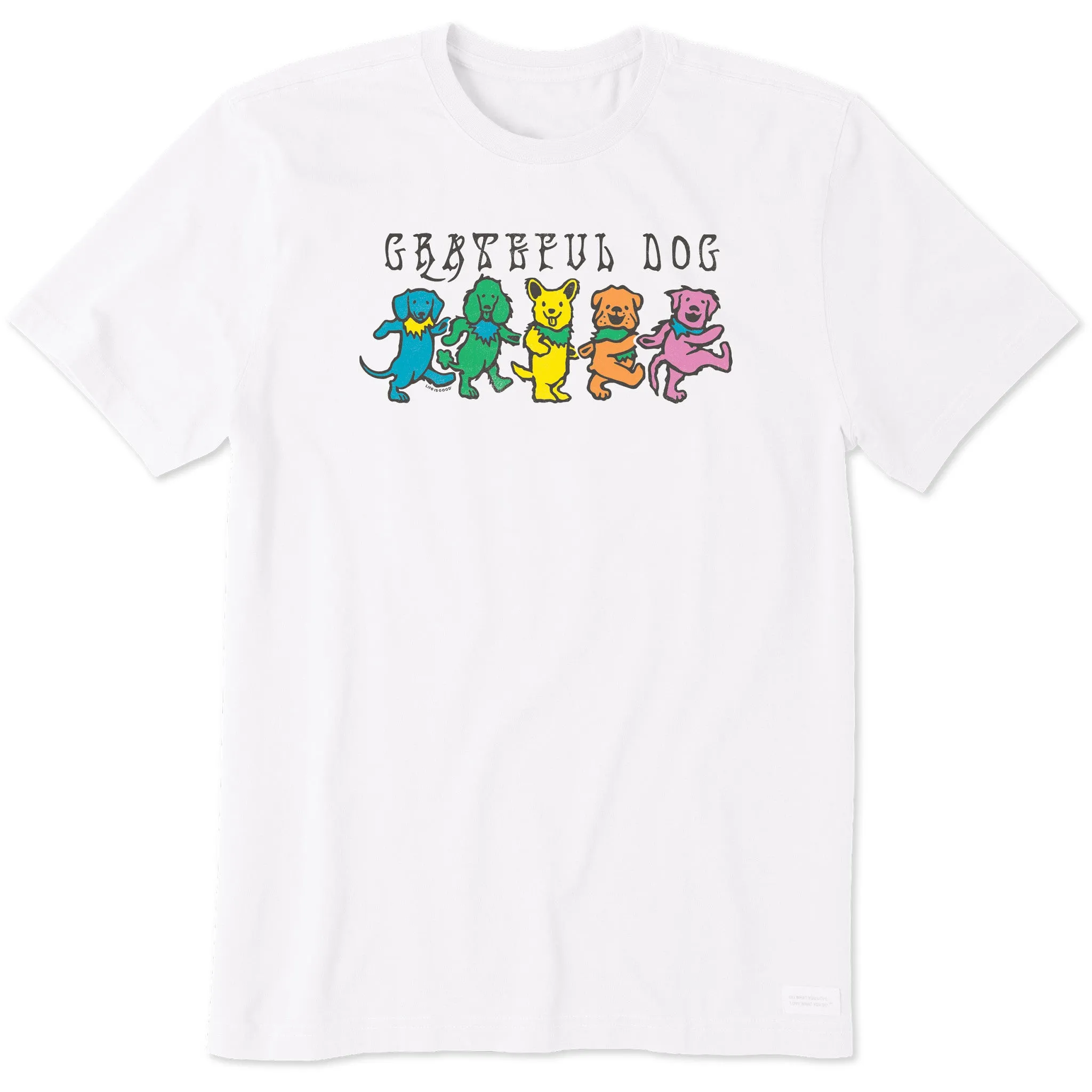 Men's Grateful Dog Short Sleeve Tee Life is Good