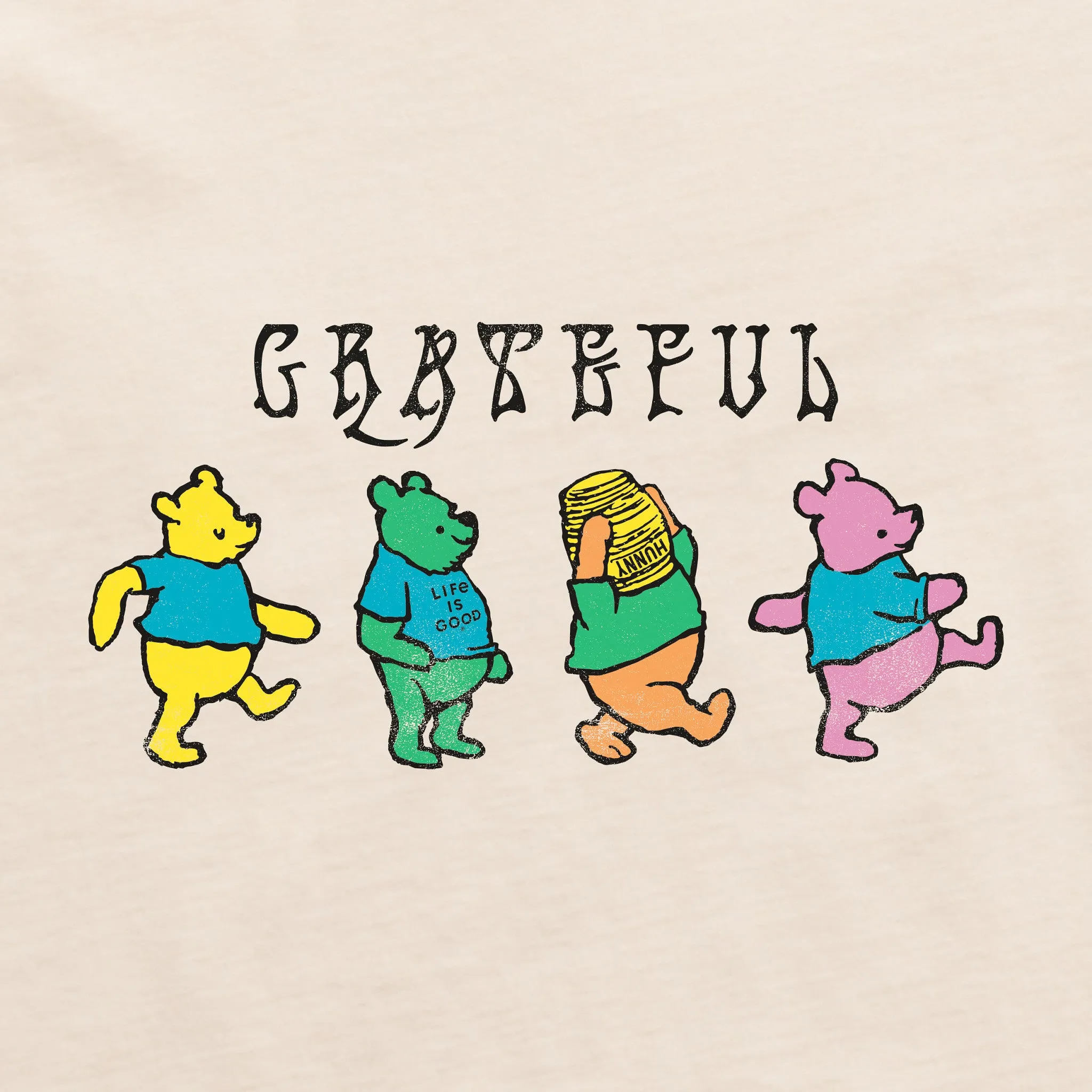 Men's Grateful Winnies Short Sleeve Crusher Tee Life is Good