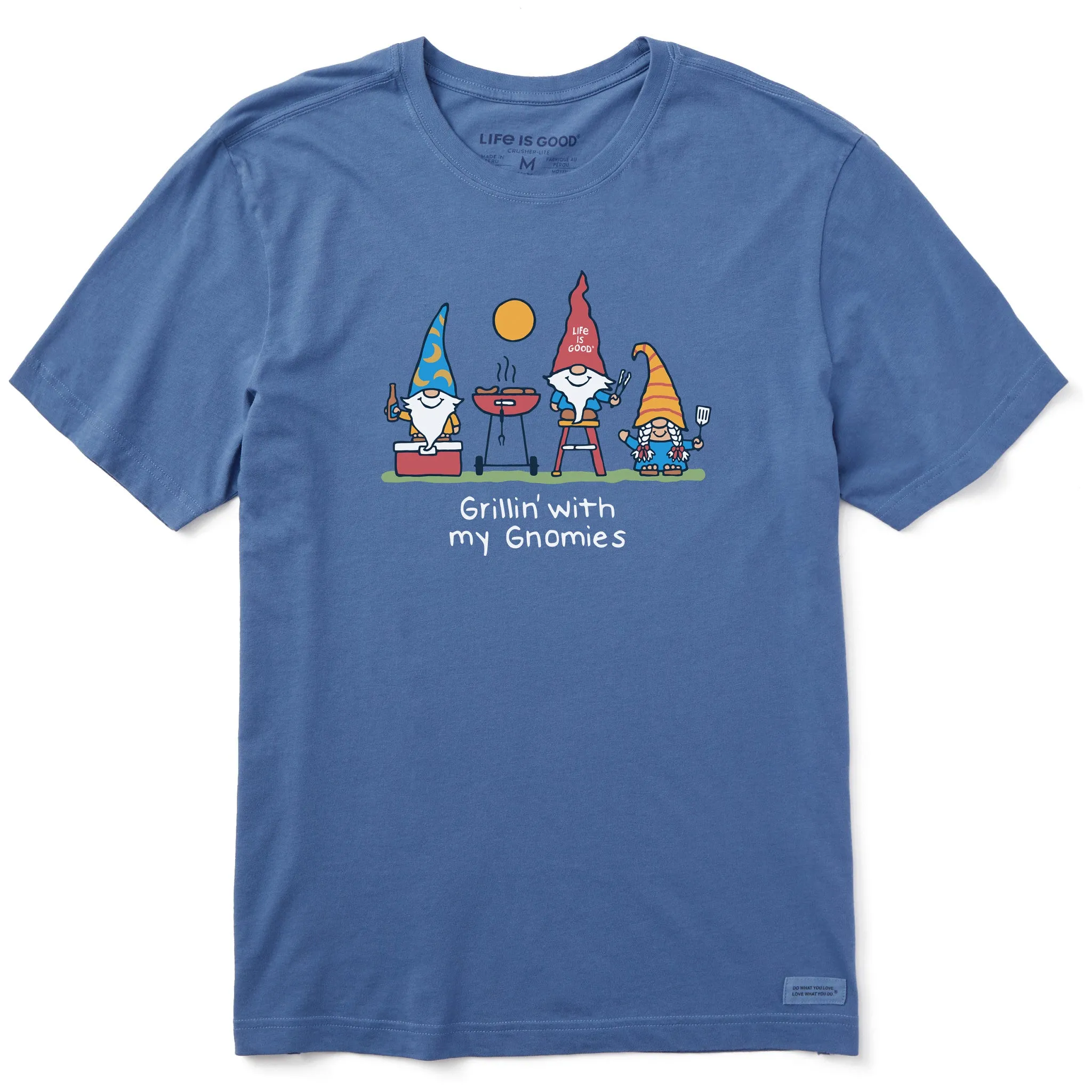 Men's Grillin' w My Gnomes Gnomes Short Sleeve Tee Life is Good