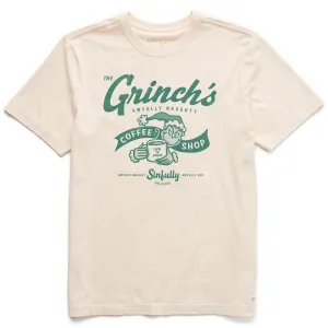 Men's Grinch Coffee Shop Short Sleeve Crusher Tee Life is Good