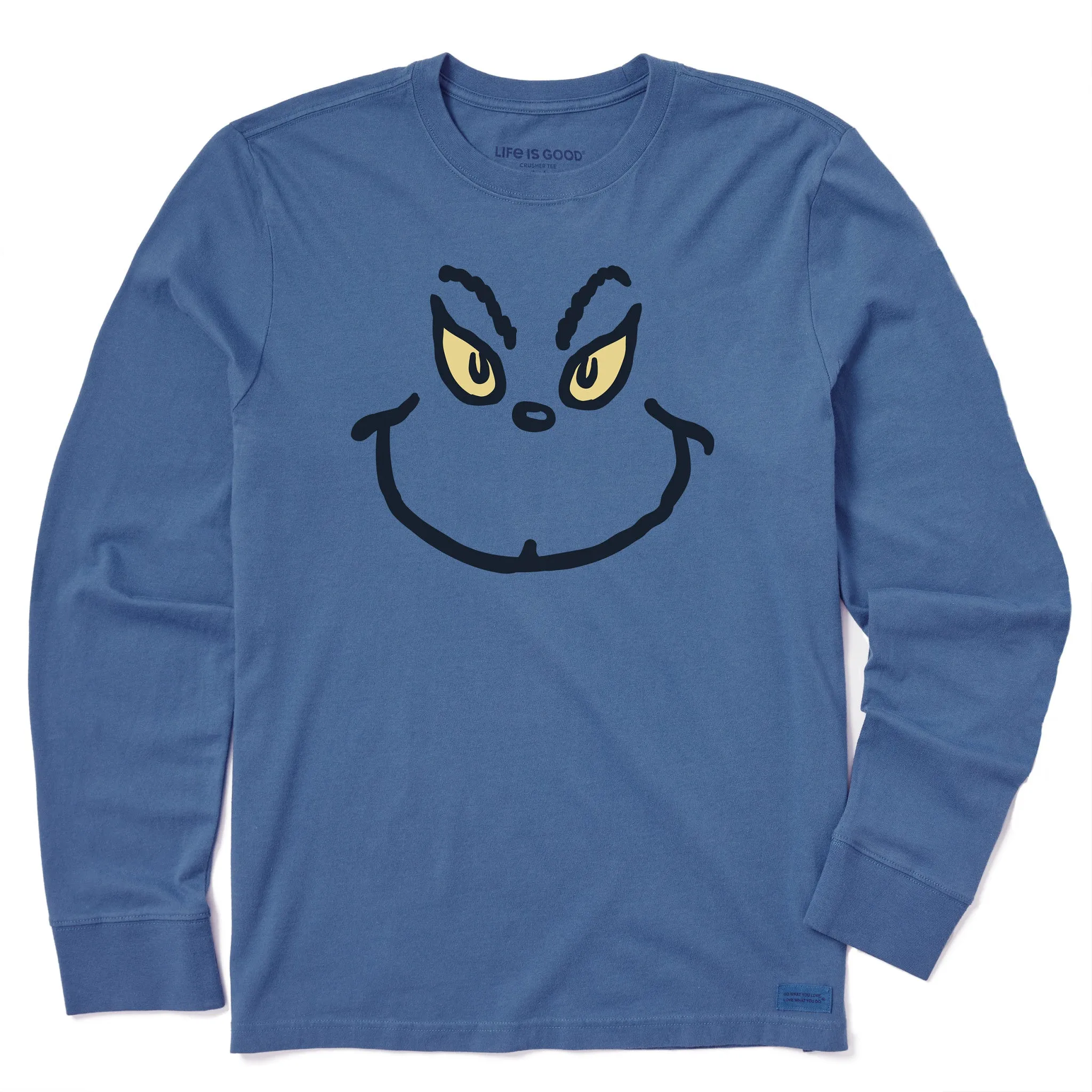 Men's Grinch Grin Long Sleeve Crusher Tee Life is Good