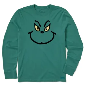 Men's Grinch Grin Long Sleeve Crusher Tee Life is Good