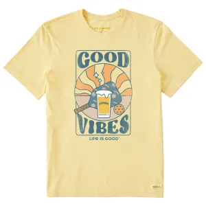 Men's Groovy Harpoon Good Vibes Short Sleeve Crusher Tee Life is Good