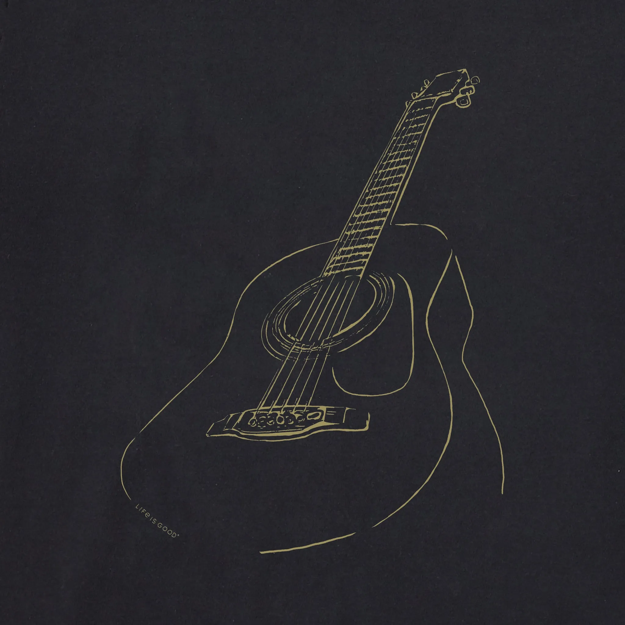 Men's Guitar Short Sleeve Tee Life is Good