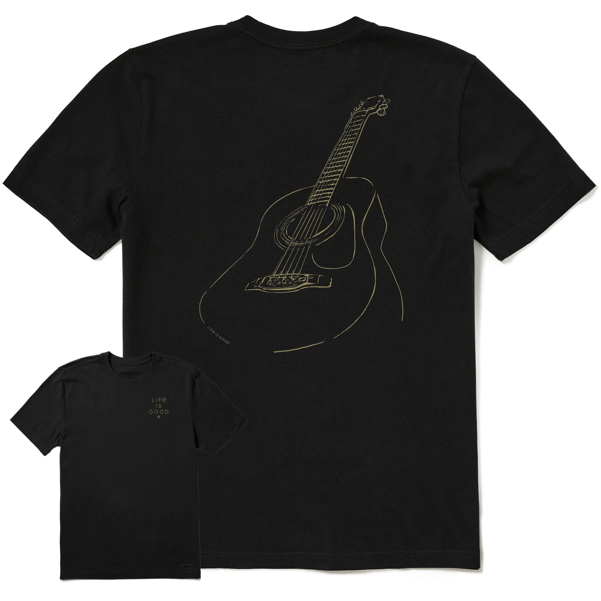 Men's Guitar Short Sleeve Tee Life is Good