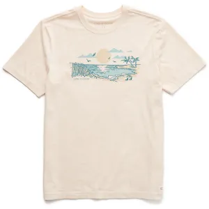 Men's Halftone Beach Vibes Short Sleeve Tee Life is Good