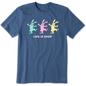 Men's Happy Bunnies Short Sleeve Crusher Tee Life is Good