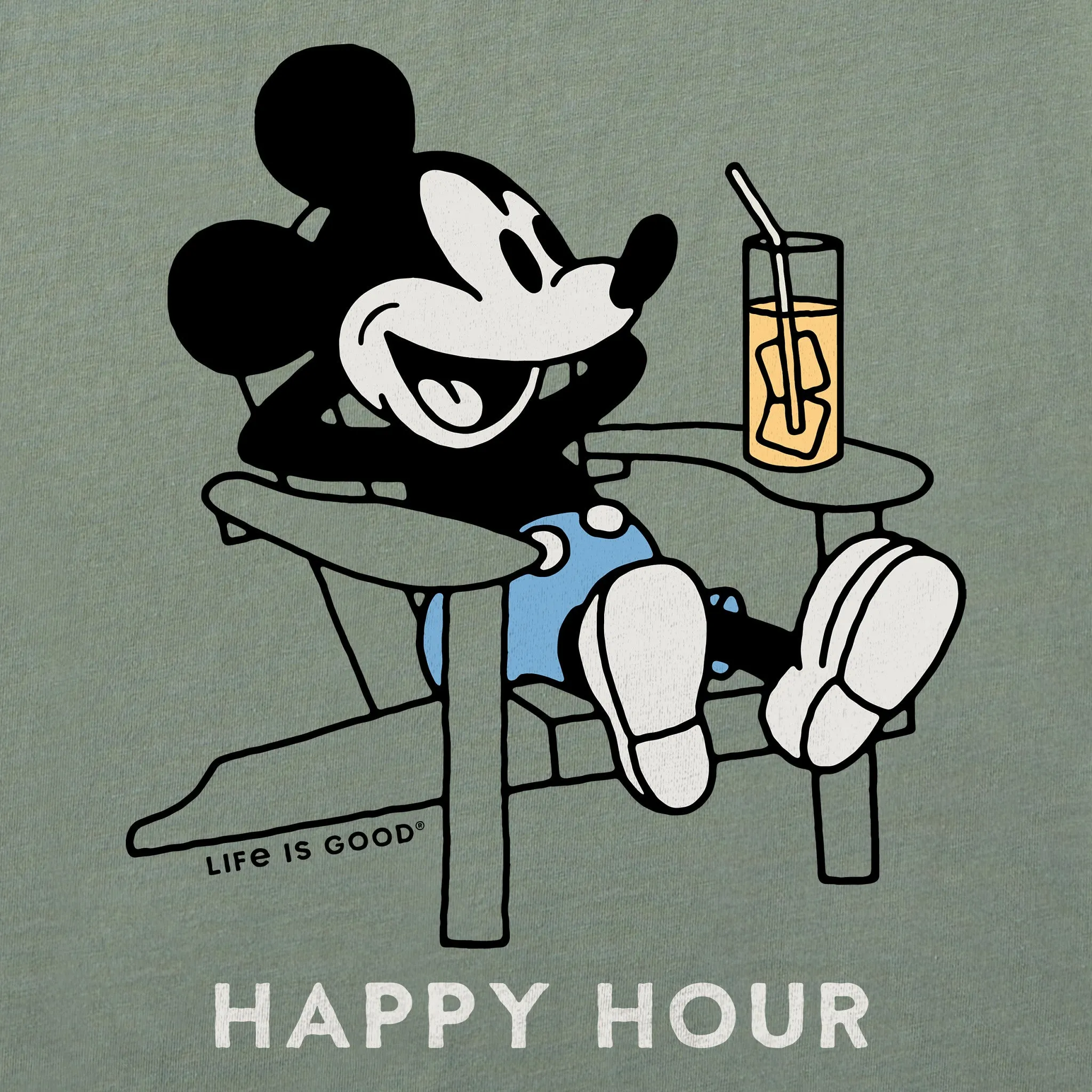 Men's Happy Hour Willie Adirondack Short Sleeve Tee Life is Good