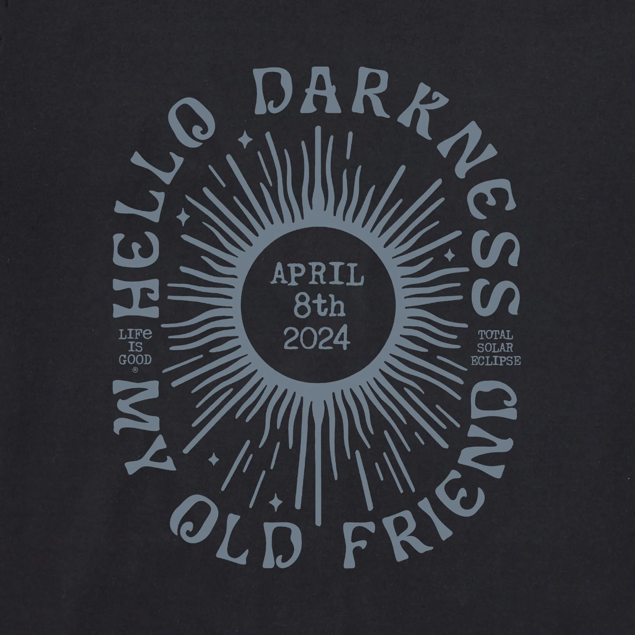 Men's Hello Darkness Sun Short Sleeve Tee Life is Good