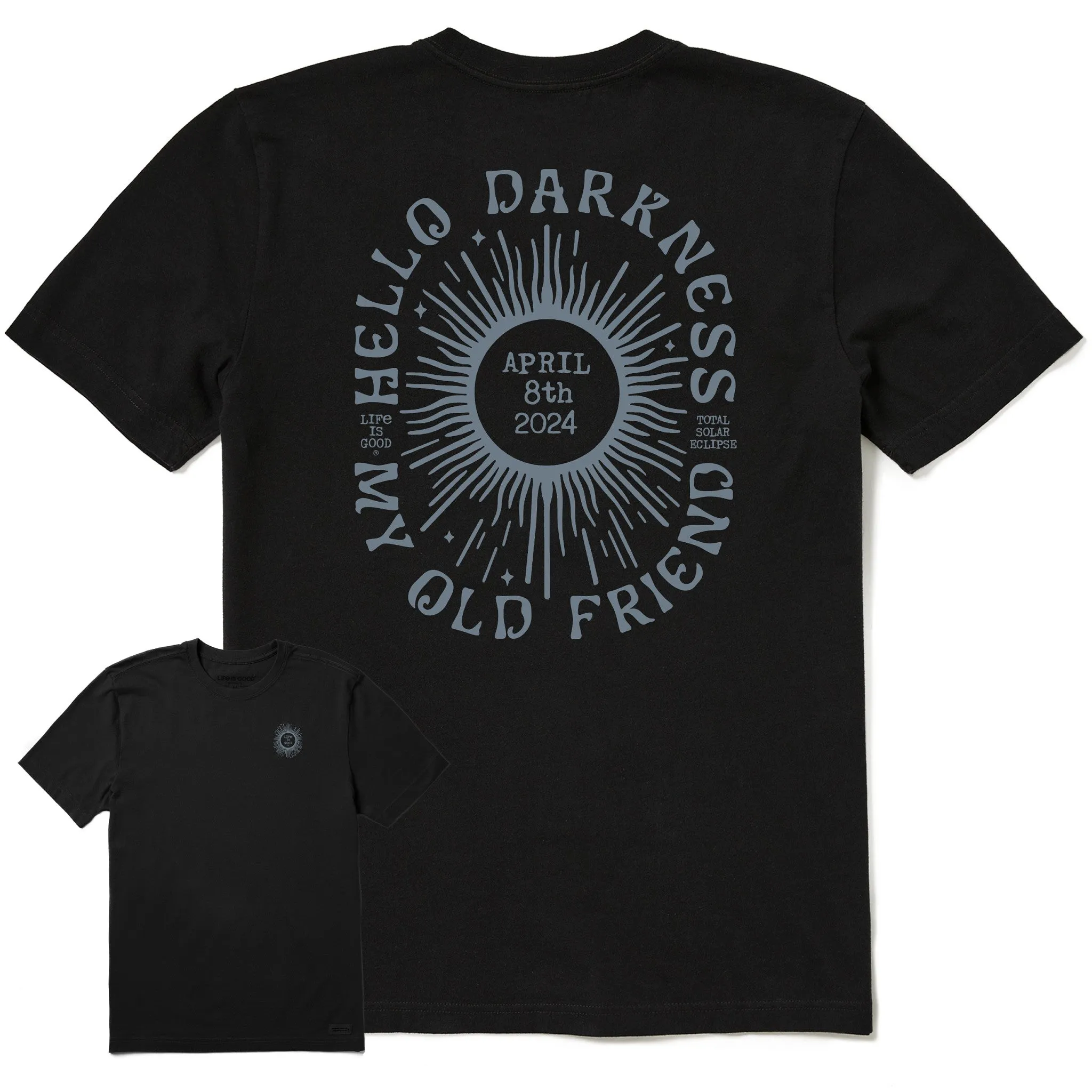 Men's Hello Darkness Sun Short Sleeve Tee Life is Good