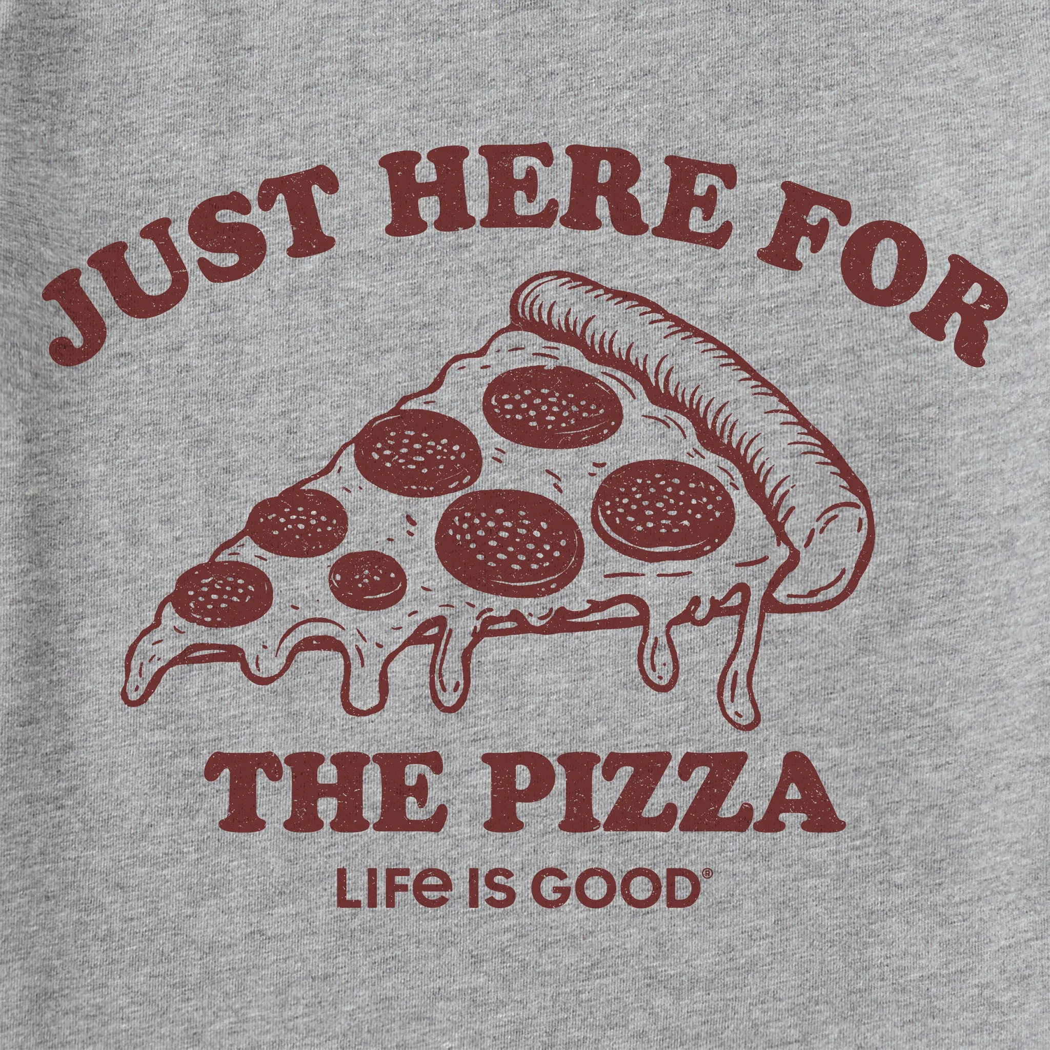 Men's Here for the Pizza (Pepperoni) Short Sleeve Tee Life is Good