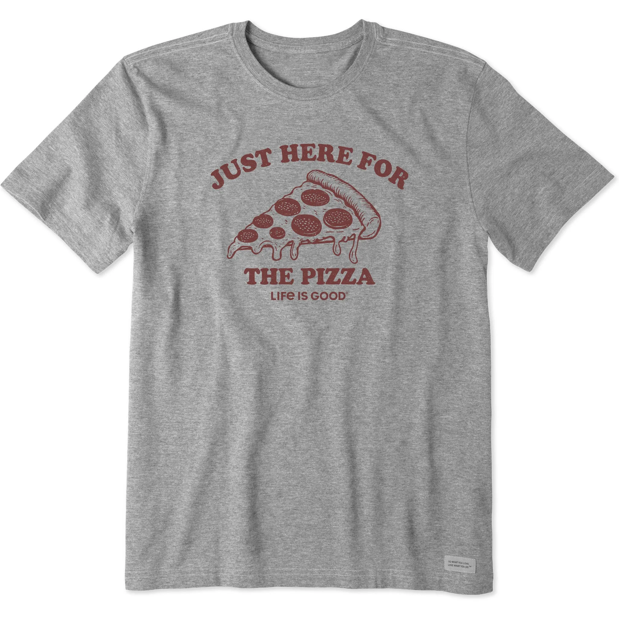Men's Here for the Pizza (Pepperoni) Short Sleeve Tee Life is Good