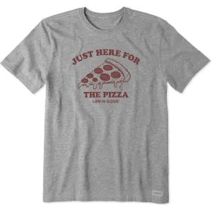 Men's Here for the Pizza (Pepperoni) Short Sleeve Tee Life is Good