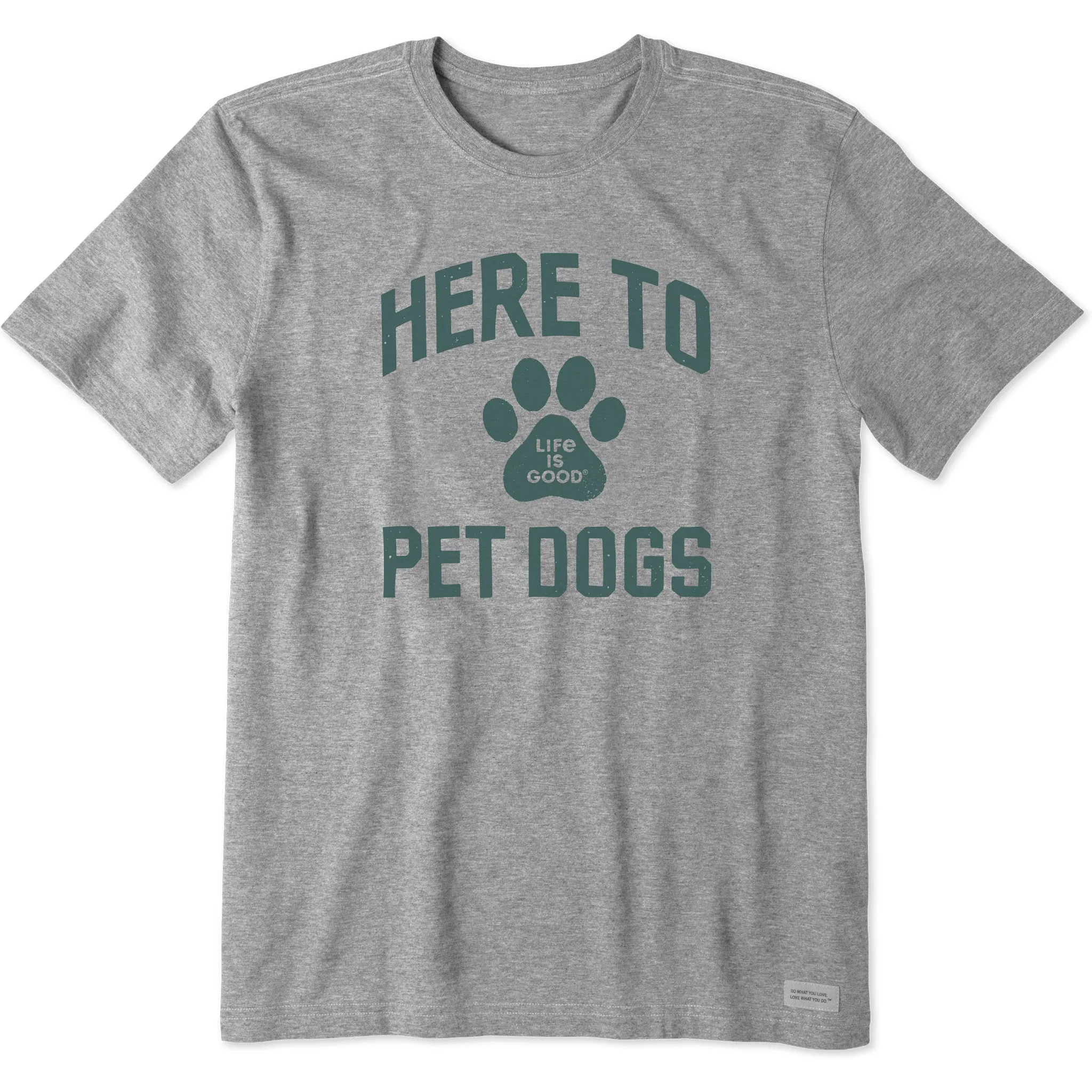 Men's Here to Pet Dogs Short Sleeve Tee Life is Good