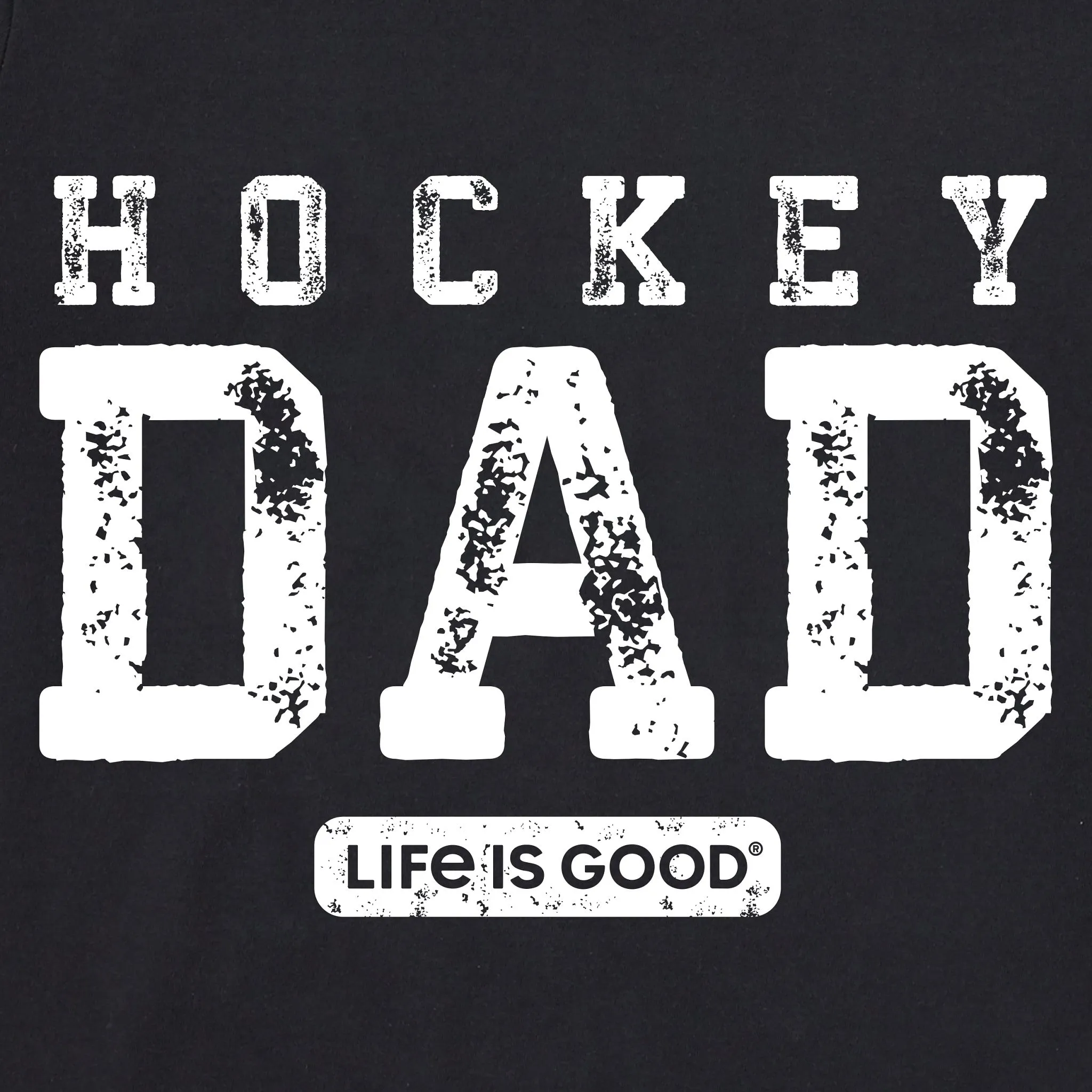 Men's Hockey Dad Short Sleeve Tee Life is Good