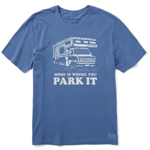 Men's Home is Where You Park It Short Sleeve Tee Life is Good