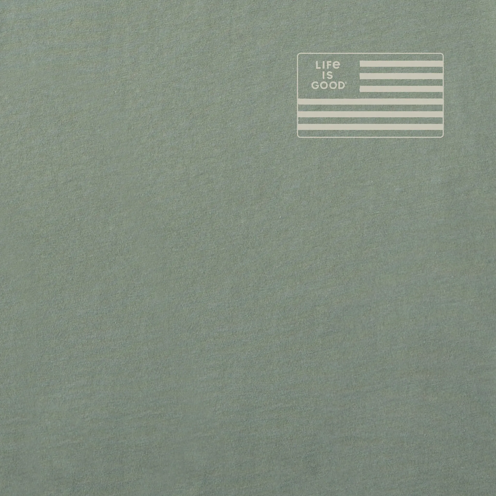 Men's Home of the Brave Flag Short Sleeve Tee Life is Good