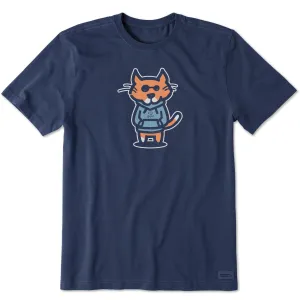 Men's Hoodie Al Short Sleeve Crusher Tee Life is Good